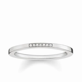 Thomas Sabo Glam And Soul Sterling Silver White Diamond Ring D
