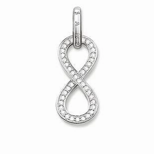 Thomas Sabo Glam And Soul Sterling Silver White Zirconia Infinity Pendant D