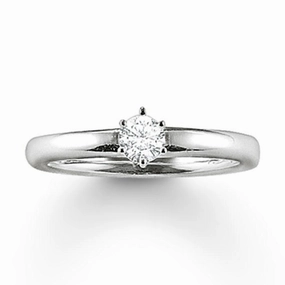 Thomas Sabo Glam And Soul Sterling Silver White Zirconia Ring D