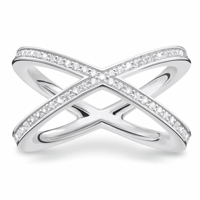 Thomas Sabo Glam And Soul Sterling Silver White Zirconia Ring D