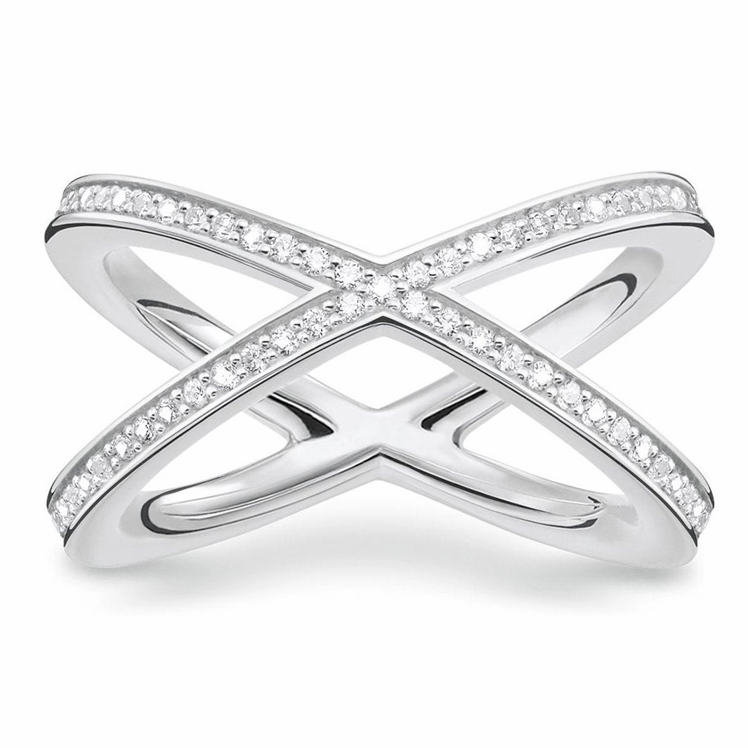 Thomas Sabo Glam And Soul Sterling Silver White Zirconia Ring D