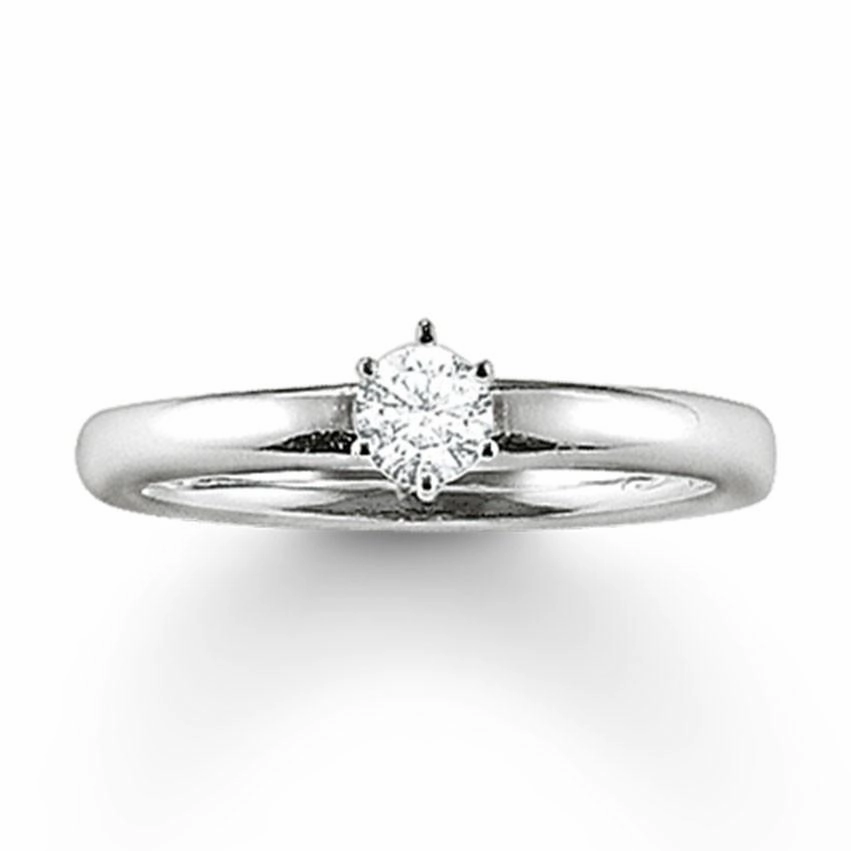 Thomas Sabo Glam And Soul Sterling Silver White Zirconia Ring D