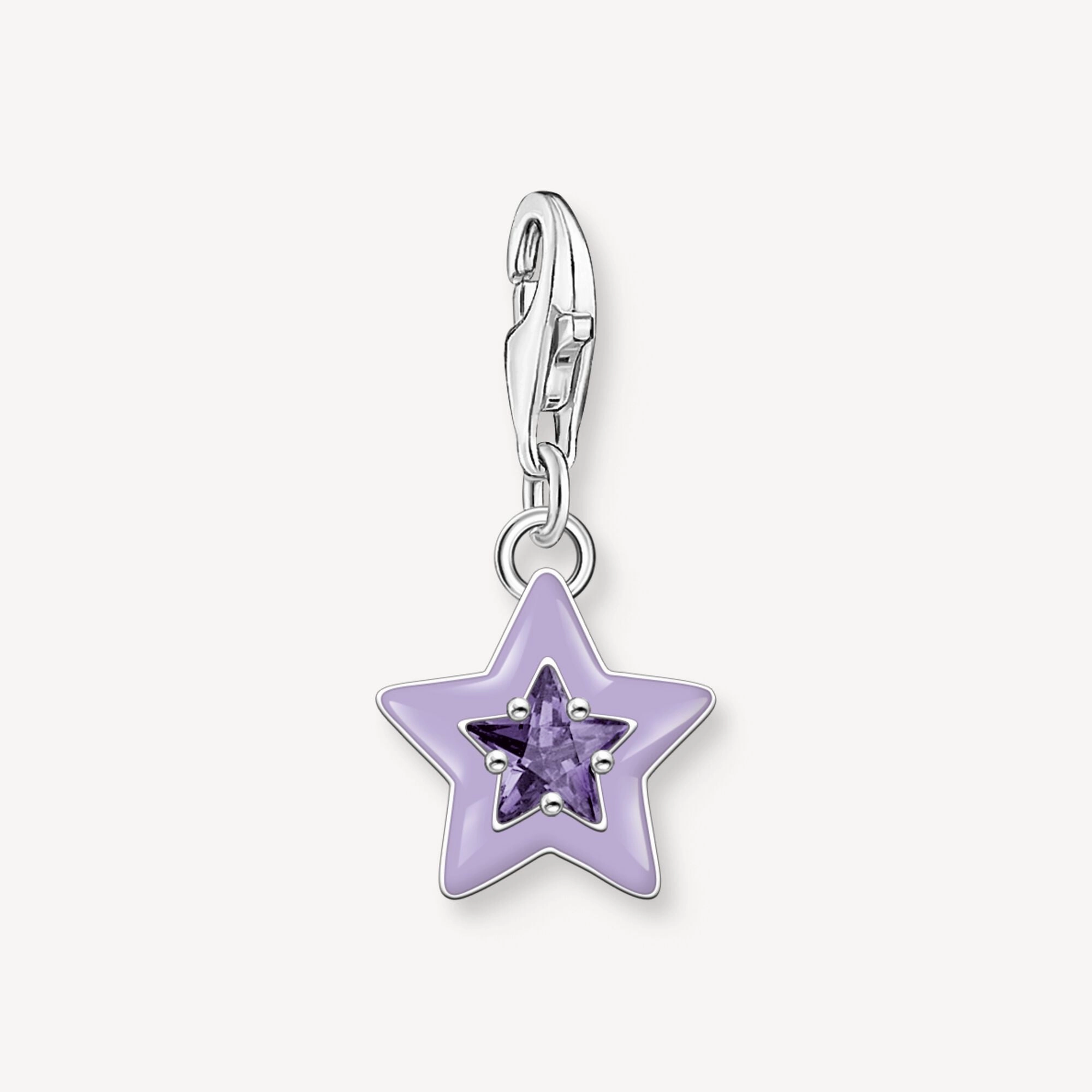 Thomas Sabo Glow In The Dark Purple Star Charm