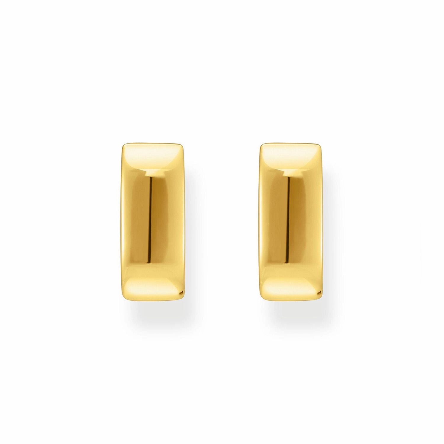Thomas Sabo Gold Plated Sterling Silver Essential Angular 13mm Hoop Earrings