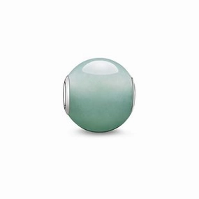 Thomas Sabo Karma Bead Sterling Silver Aventurine Charm