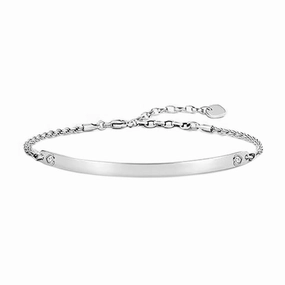 Thomas Sabo Love Bridge Sterling Silver CZ Heart Bracelet D