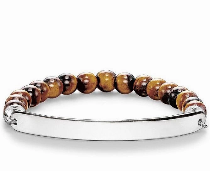Thomas Sabo Love Bridge Sterling Silver Tigers Eye Bracelet D