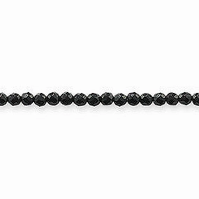 Thomas Sabo Necklace Silver & Black Onyx Faceted 53cm Chain D