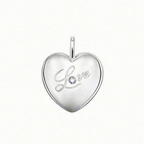Thomas Sabo Pendant Silver & White Mother Of Pearl Heart D