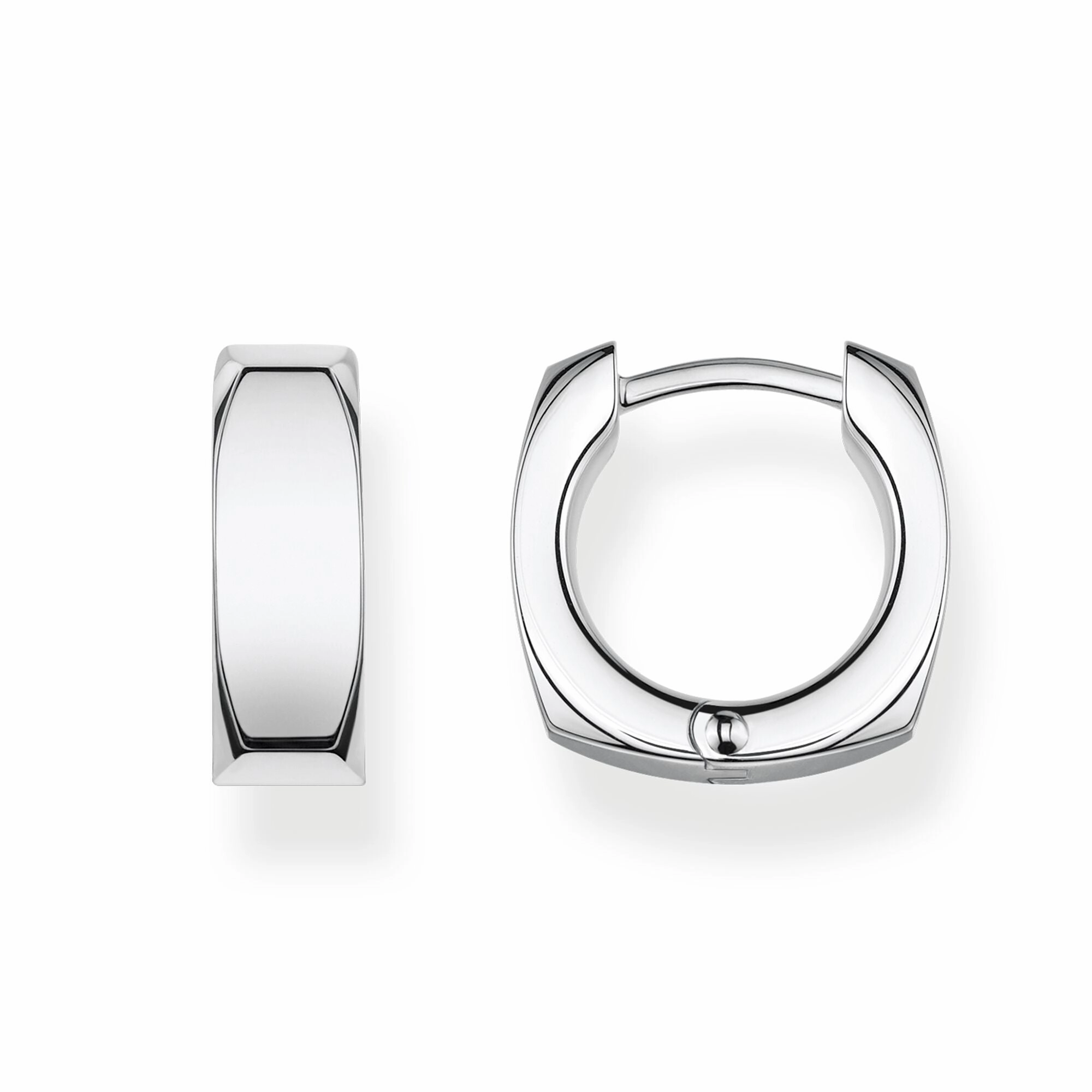 Thomas Sabo Rebel at Heart Sterling Silver Minimalist Hoop Earrings