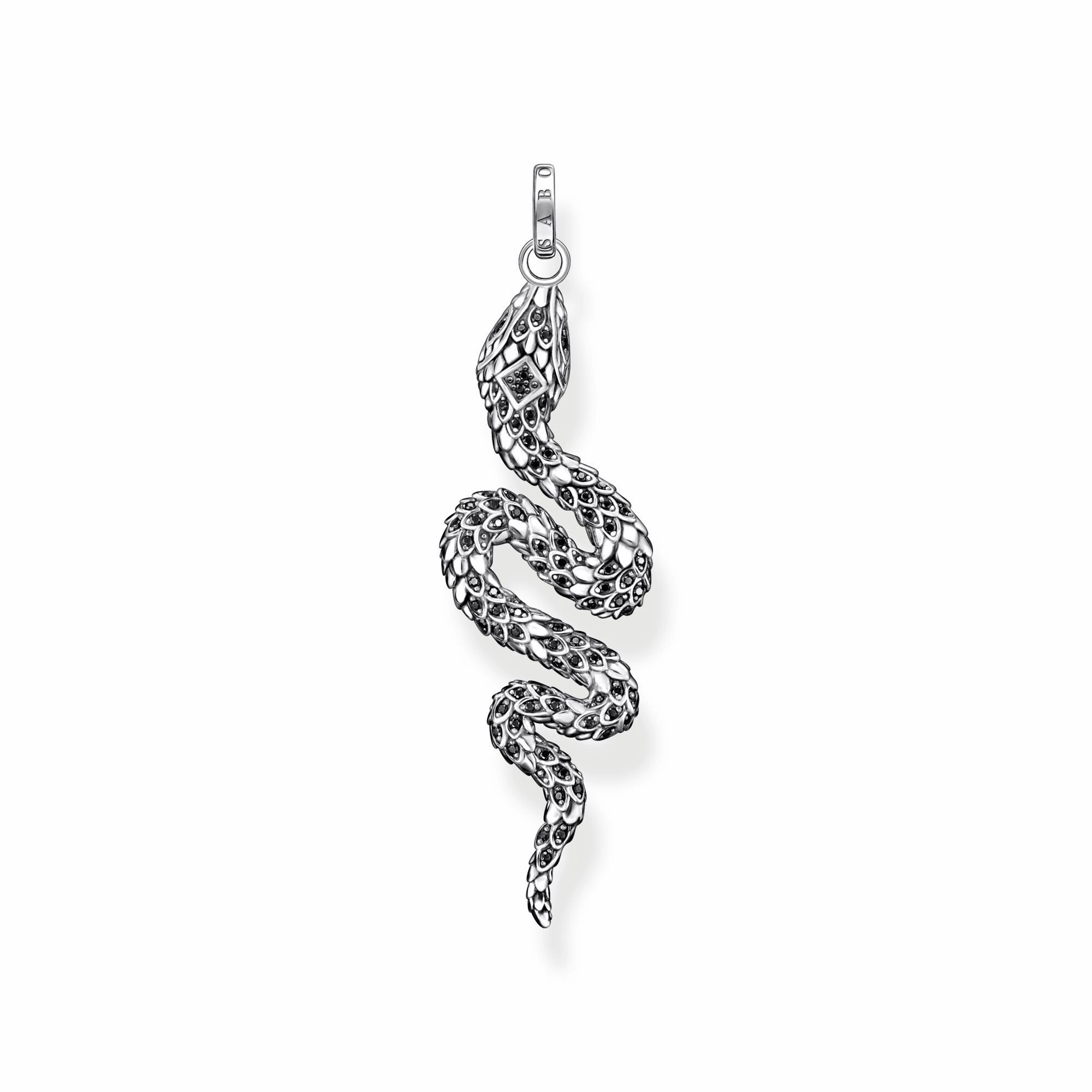Thomas Sabo Sterling Silver Blackened Snake Pendant
