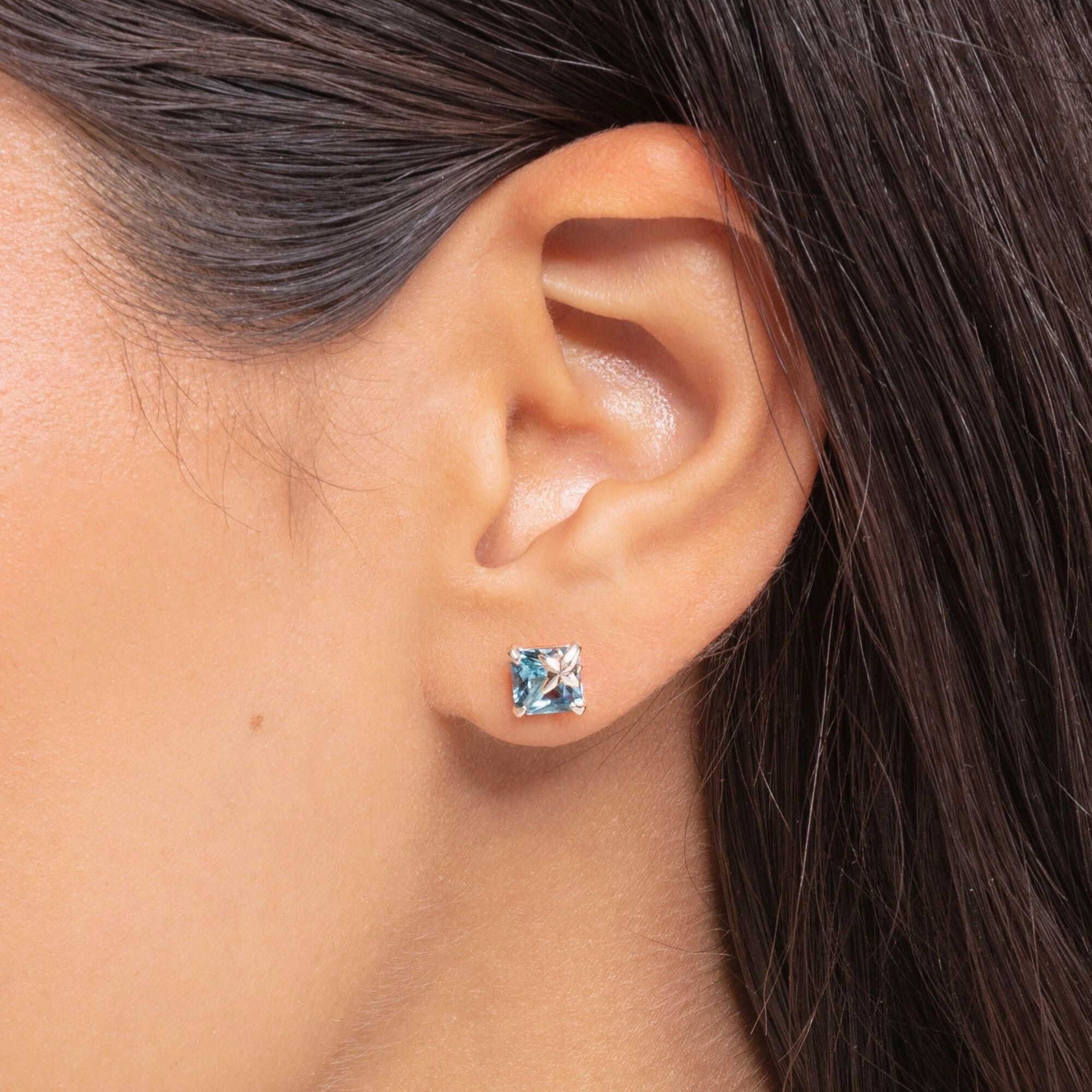 Thomas Sabo Sterling Silver Blue Stone Star Stud Earring Ds D