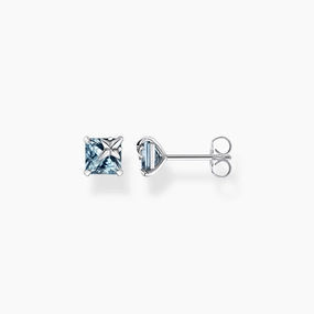 Thomas Sabo Sterling Silver Blue Stone Star Stud Earring Ds D