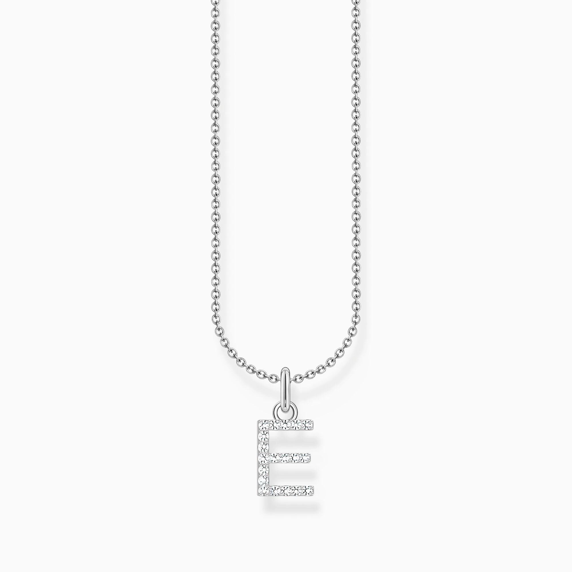 Thomas Sabo Sterling Silver Letter E Necklace
