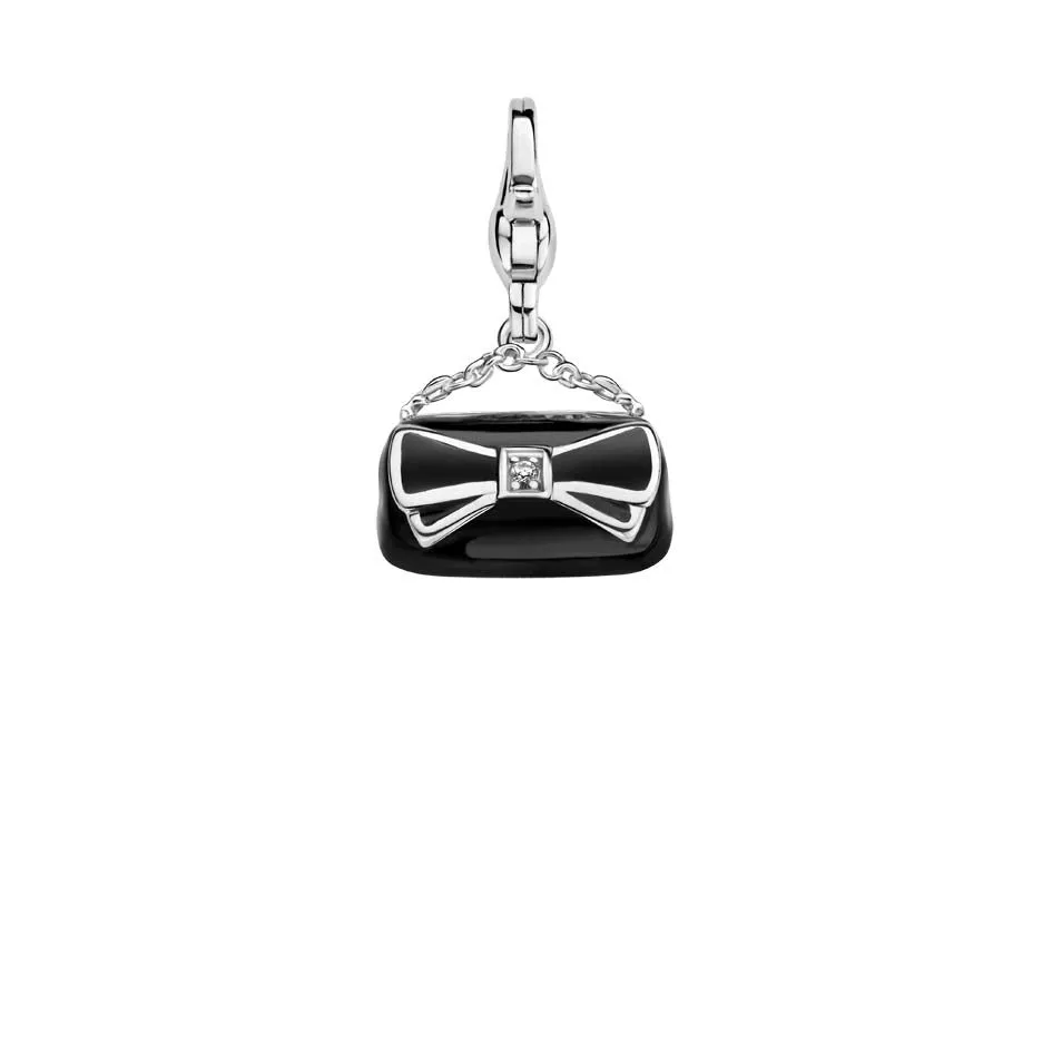 Ti Sento Charm Charming Black Ready to Party Purse