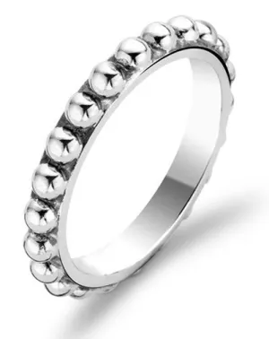 Ti Sento Ring Silver Beaded