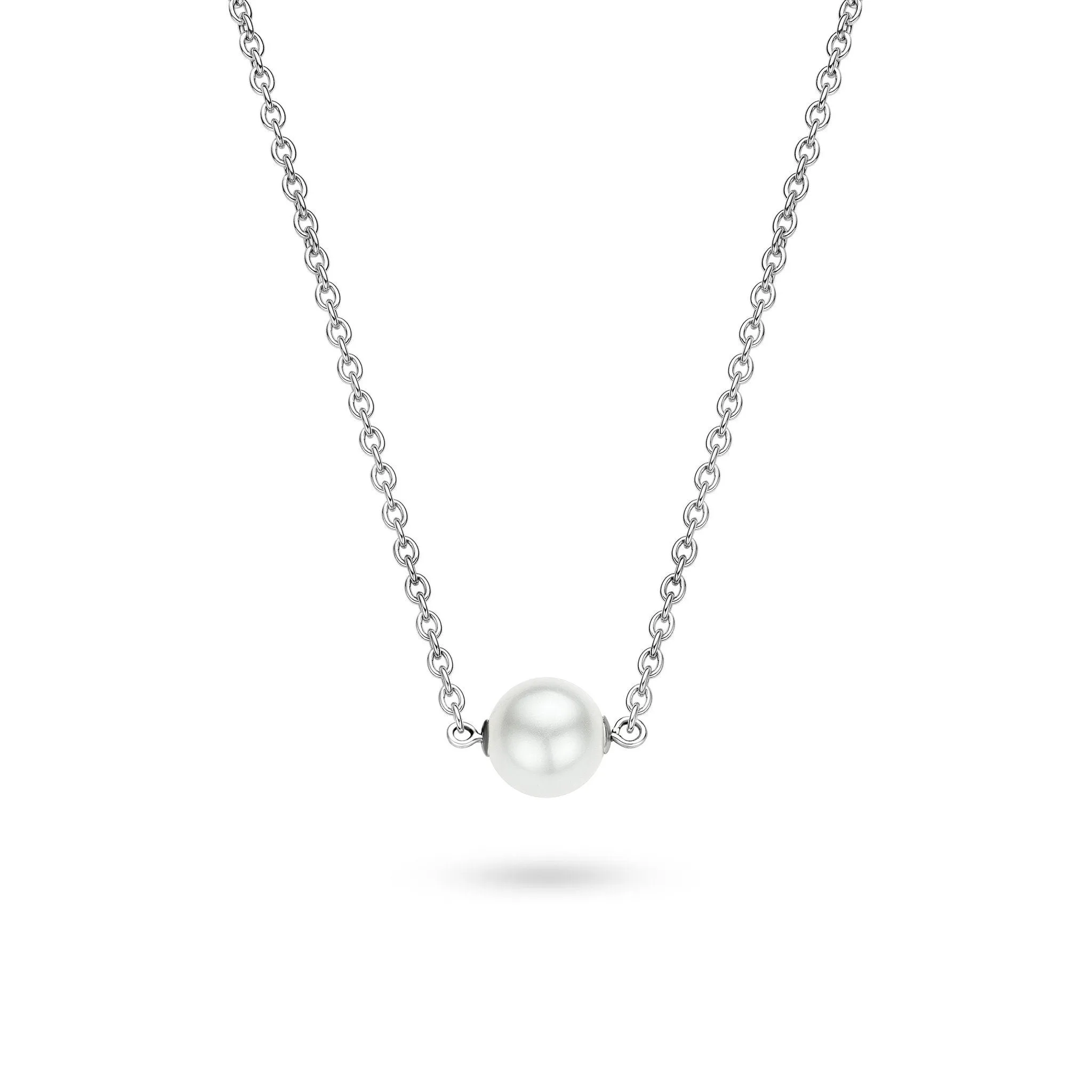 Ti Sento Sterling Silver Centre Pearl Necklace D