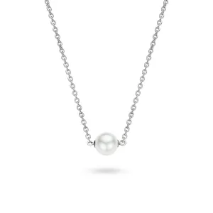 Ti Sento Sterling Silver Centre Pearl Necklace D