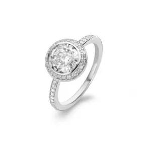 Ti Sento Sterling Silver Cubic Zirconia Ring D