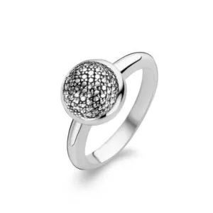 Ti Sento Sterling Silver Detailed Ring D