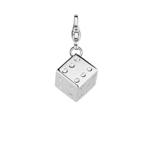 Ti Sento Sterling Silver Lucky Dice Charm D