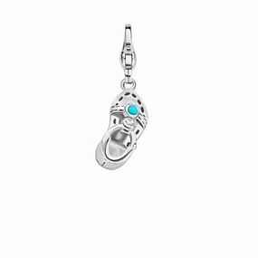 Ti Sento Sterling Silver Turquoise Sandal Charm D