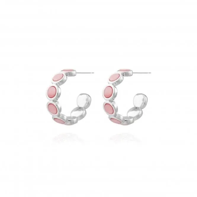 Treasure The Little Things Pretty In Pink Silver Earrings 4288
