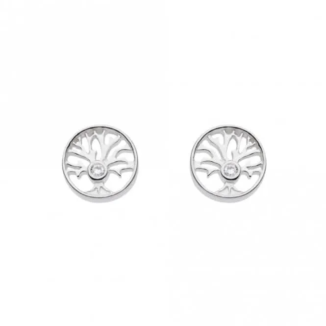 Tree of Life Small Zirconia Stud Earrings 38001CZ