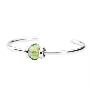 Trollbeads Bangle Green Prism Silver
