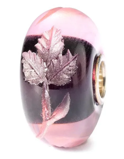 Trollbeads Bead Engraved Fuchsia Silver