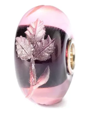 Trollbeads Bead Engraved Fuchsia Silver