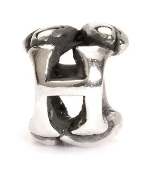 Trollbeads Bead Letter H Silver
