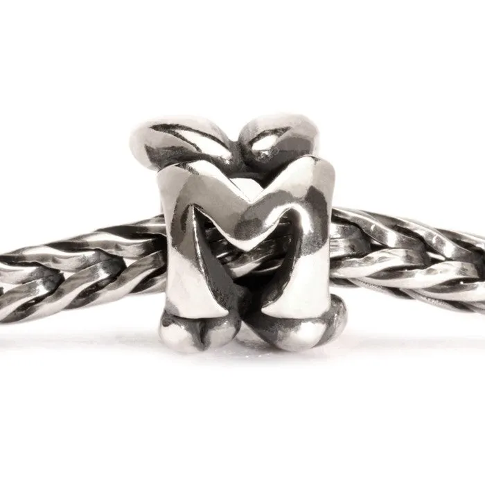 Trollbeads Bead Letter M Silver