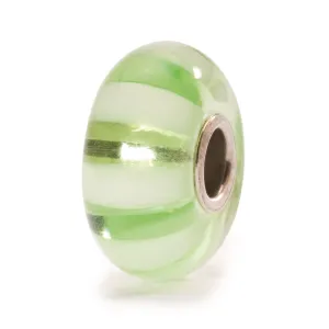 Trollbeads Bead Light Green Stripe