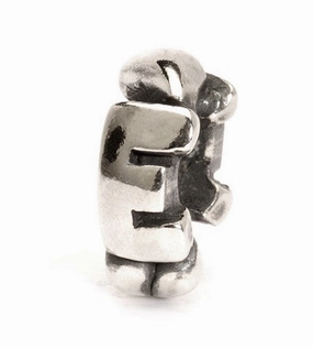 Trollbeads Bead Letter E Silver
