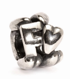 Trollbeads Bead Letter F Silver