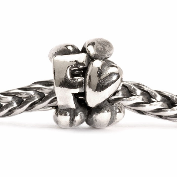 Trollbeads Bead Letter F Silver