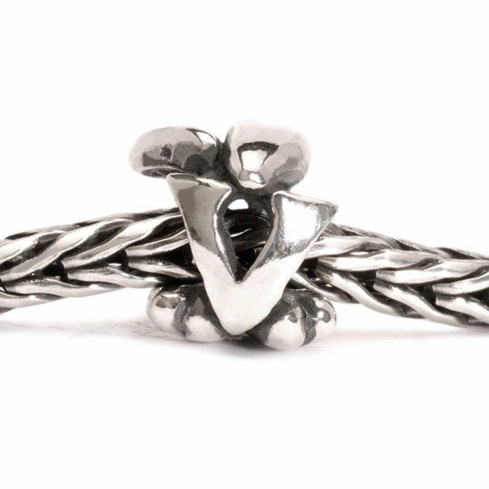 Trollbeads Bead Letter V Silver