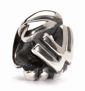 Trollbeads Bead Letter W Silver