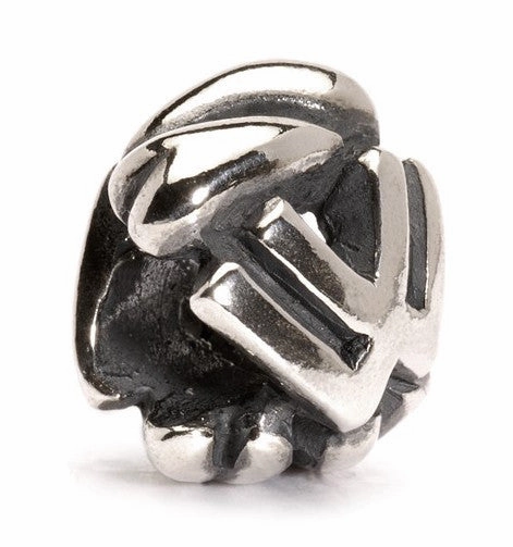 Trollbeads Bead Letter W Silver