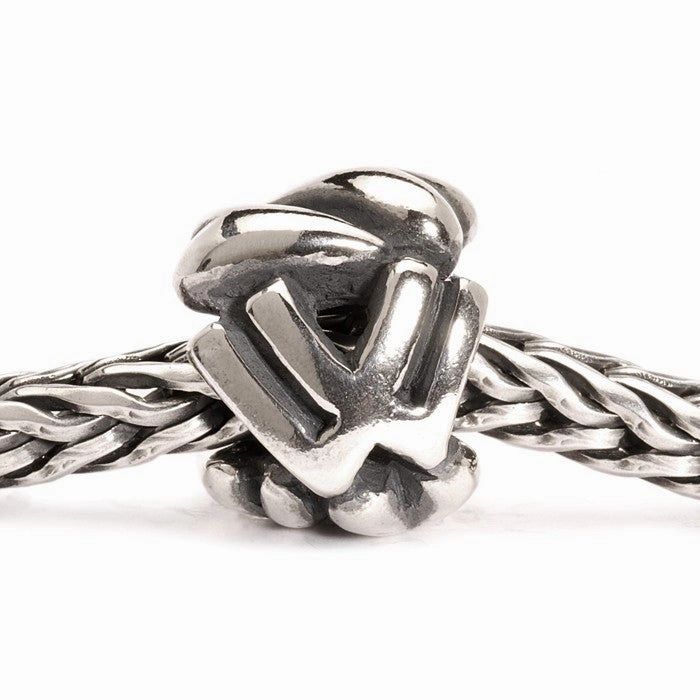 Trollbeads Bead Letter W Silver