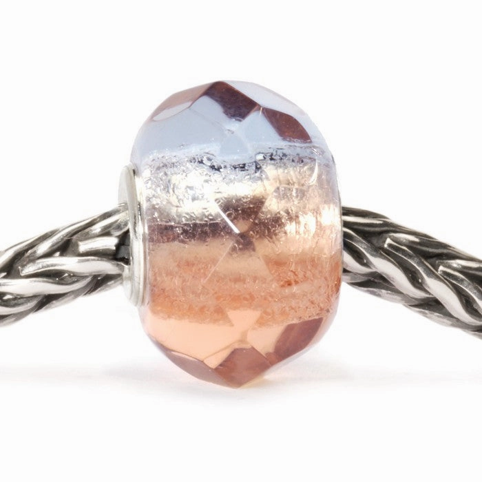 Trollbeads Bead Pink Prism Silver