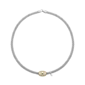 Wellendorff 18ct White Gold Diamond Twist Necklet