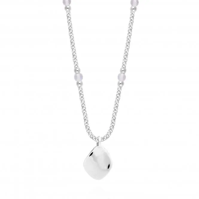 Wellness Gems Silver Opalite 45cm   5cm Extender Necklace 4228