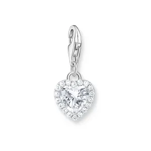 White heart charm
