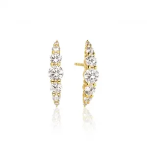 White Zirconia Belluno Earrings SJ-E42118-CZ-SG