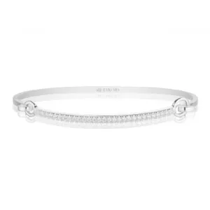 White Zirconia Capizzi Bangle SJ-BG42263-CZ