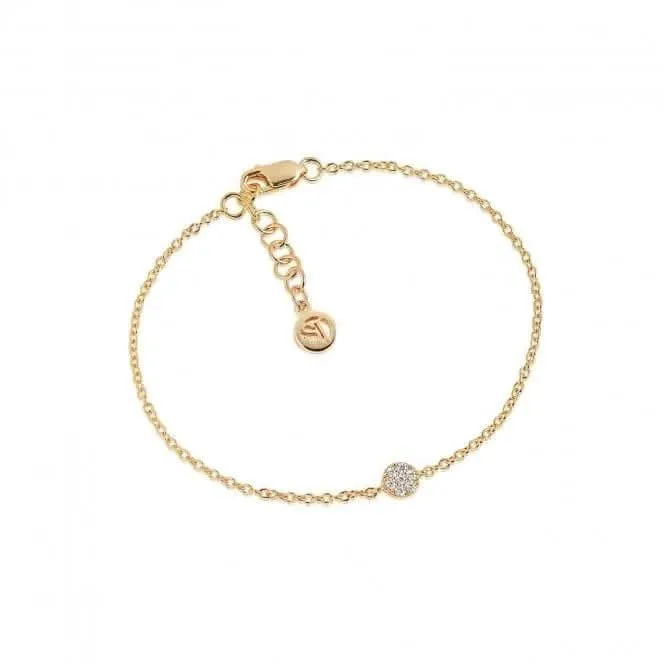 White Zirconia Cecina Bracelet SJ-B2773-CZ(YG)