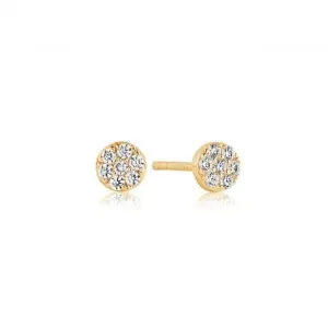 White Zirconia Cecina Earrings SJ-E2773-CZ(YG)