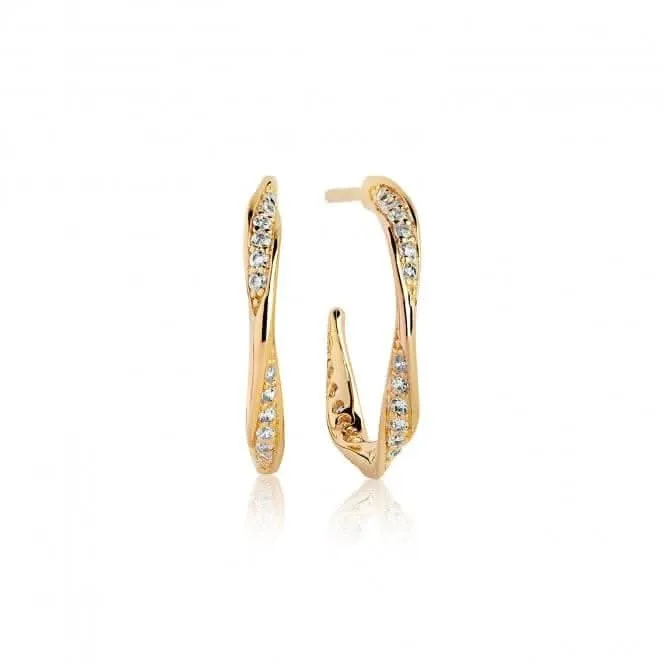 White Zirconia Cetara Piccolo Earrings SJ-E3010-CZ-YG